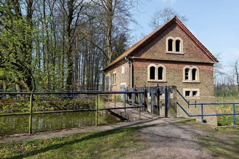 Historische Wassermühle, Münsterland, North Rhine-Westphalia, Germany