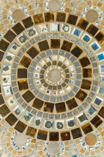 Main chedi (Phra That) decorated with over 5 million colourful mosaic stones and ceramic pieces,