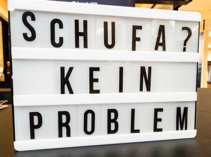 Light box with black SCHUFA inscription? NO PROBLEM, Wuppertal, Germany