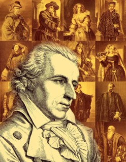 Portrait and characters from the works by Friedrich Schiller, 1759 - 1805