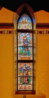 Saint Paul of the Cross cathedral, Stained Glass windows, Rousse, Bulgaria