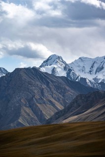 Mountain landscape, Tian Shan, Sky Mountains, Sary Jaz Valley, Kyrgyzstan