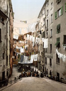 Public laundry of St. Brigida, Genoa, Italy, Public laundry of St. Brigida, Genoa, Italy,
