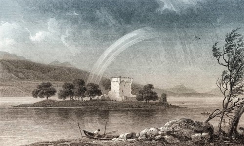 Loch Leven Castle, from Kinross, Scotland, 19th century, from Modern Athens by Th. H. Shepherd