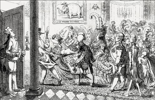 The Bridal Night' by James Gilray, satirising Frederick's marriage to Charlotte, Princess Royal