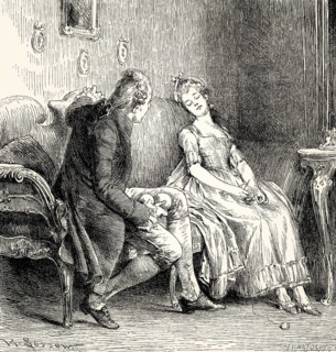 Scene from THE VISIT, Der Besuch, poem by Johann Wolfgang von Goethe