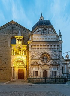 Colleoni Chapel, Cappella Colleoni and Basilica di Santa Maria Maggiore, Citta alta, Bergamo, Italy