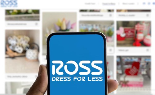 Ross dress for less logo is displayed on smartphone