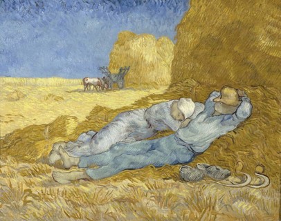 The Siesta, The Siesta, Painting by Vincent Willem van Gogh (born 30 March 1853 in Groot-Zundert,