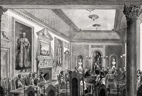 The town Council Chamber, Royal Exchange, Edinburgh, Scotland, 19th century