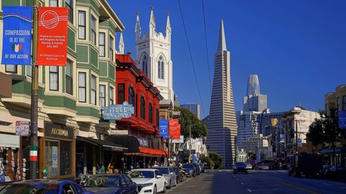 USA, California, San Francisco, Trans America Pyramid