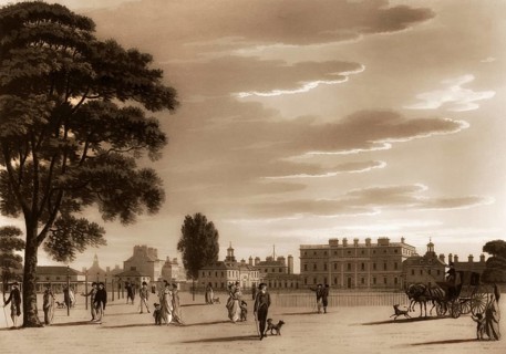 St James's Park, Buckingham Palace, London, England, 1800
