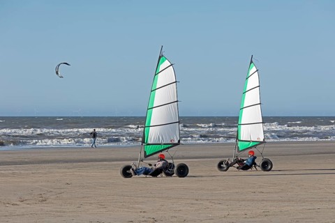 Beach sailing, kitesurfing, beach, Hoek van Holland, Rotterdam, Netherlands