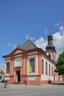 Baroque St Pankratius Church, Schwetzingen, Baden-Württemberg, Germany