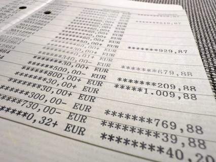 Valued savings book of a savings bank
