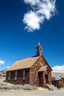 Bodie, California - The Methodist Church at Bodie State Historic Park. The park preserves the