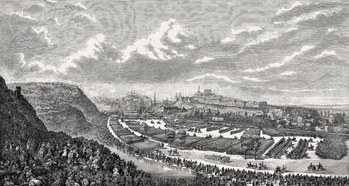 The Volunteer Review in the Queen's Park, 1860, Edinburgh, Scotland, United Kingdom