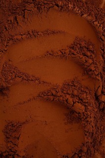 Cocoa powder, full frame, cocoa background, top view, texture, close-up