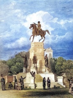 Washington Monument in Richmond Virginia, USA, George Washington, 1732-1799, First President of the