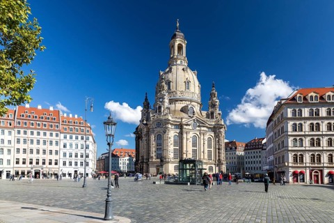 Church of Our Lady and Neumarkt in Dresden, Saxony, Germany