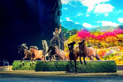 Cavalluna, horse show on Gateway to the Otherworld tour in Berlin's Uber Arena on 17.01.2026