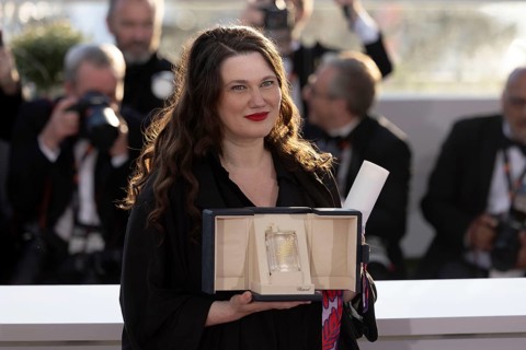 Cannes, France - 24.5.2024: Mascha Schilinski, winner of the Jury Prize for the film Sound of