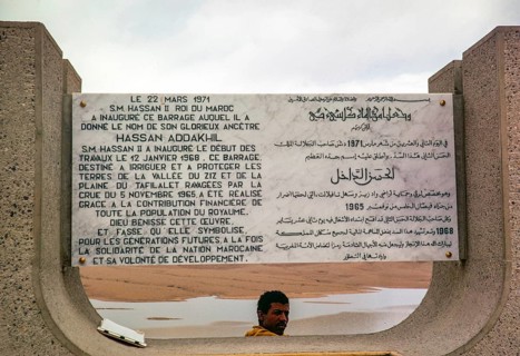Hassan Addakhil Dam, Ziz River Valley, Foum Rhour, Morocco, North Africa 1971