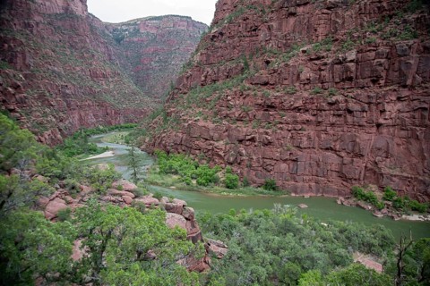 Dinosaur, Colorado, The Green River in Dinosaur National Monument in the Canyon of Lodore
