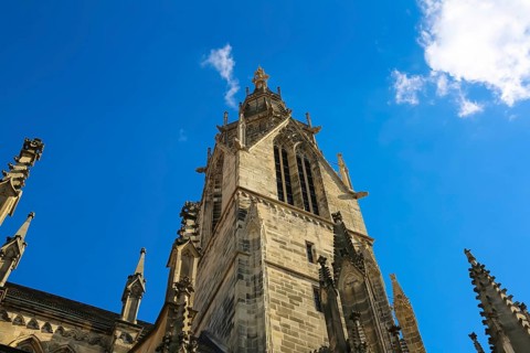 St Mary's Church Reutlingen, sacred building built from 1247 to 1343, cultural monument, Gothic