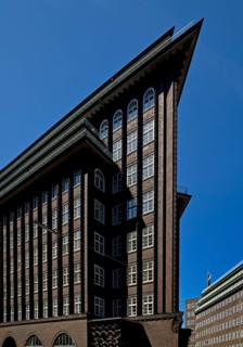 Chilehaus, with its spire reminiscent of a ship's prow and the Sprinkenhof, UNESCO World Heritage