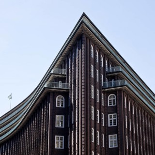 Chilehaus, with its spire reminiscent of a ship's prow, icon of Expressionism, UNESCO World
