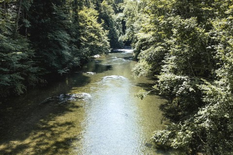 Mangfall near Bruckmühl, district of Miesbach, Upper Bavaria, Bavaria, Germany
