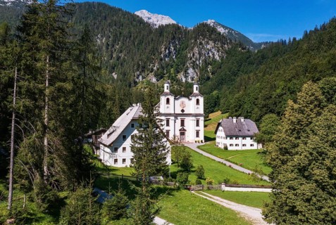 Maria Kirchental pilgrimage church, Loferer Steinberge, Sankt Martin bei Lofer, Pinzgau, Salzburg