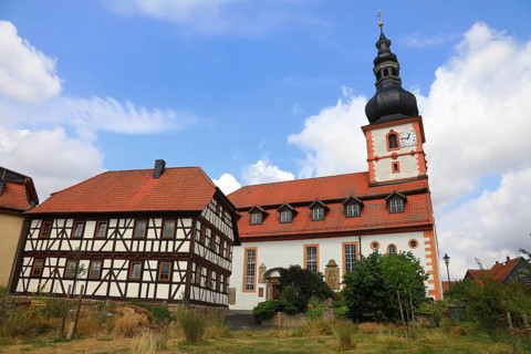 Cathedral of the Rhön, Protestant church, Helmershausen, municipality of Rhönblick, district of