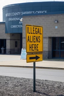 Hamilton, Ohio USA - 13 March 2025 - The Butler County, Ohio Jail, where Sheriff Richard Jones has