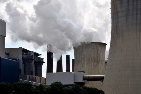 Niederaußem power plant, a base-load power plant operated by RWE PowerAG using lignite in