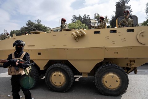 Damascus, Syria. December 8th 2025. The Syrian transitional government stages a military parade at