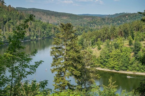 Hohenwarte reservoir, Thuringia, Germany