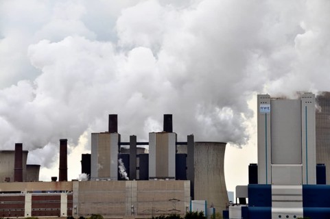 Niederaußem power plant, a base-load power plant operated by RWE PowerAG using lignite in