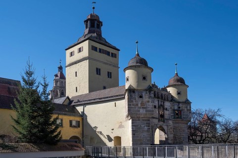The Ellinger Tor, 14th century, medieval town fortifications, Weißenburg, Middle Franconia,
