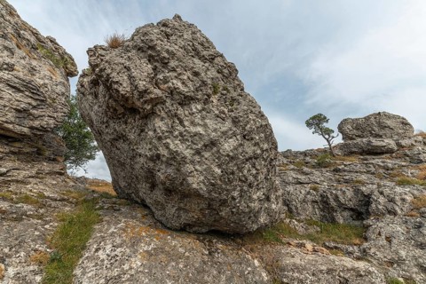 Strangely shaped rocks in the chaos of Nimes le Vieux in the Cevennes National Park. Unesco World