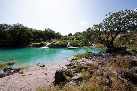 Wadi Darbat near Salalah, Dhofar Province, Oman