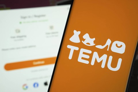 Dhaka, Bangladesh- 18 March 2025: Temu logo is displayed on a smartphone screen, with the temu