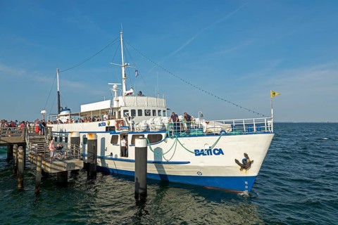 Excursion ship Baltica, pier, Kühlungsborn, Mecklenburg-Western Pomerania, Germany