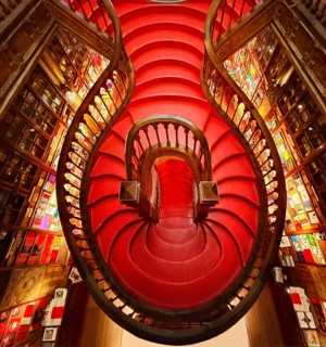 Livraria Lello, the Lello bookstore is one of the most beautiful bookstores in the world, interior