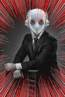 Icon photo, human robot, critical cyber future, security DNA transfer, ethos and robot, ChatGBT,