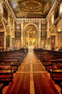 Jesuit Church of Saint Roch, Central Nave and Choir, Chiado, Lisbon