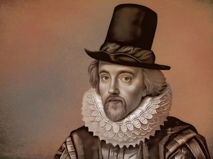 Portrait of Sir Francis Bacon, Baron Baco of Verulam, 1561 - 1626, English lawyer, statesman,