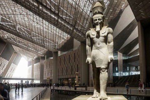 Entrance Hall, Grand Egyptian Museum, GEM, Giza, Cairo, Egypt