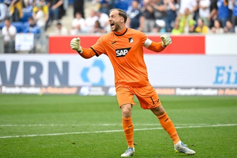 Jubel Freude Emotion Goalkeeper Oliver Baumann TSG 1899 Hoffenheim (01) Fußball Bundesliga, PreZero
